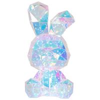 Lampă LED decorativă RABI - transparent, Modern, plastic (20/20/41cm) - Modern Living
