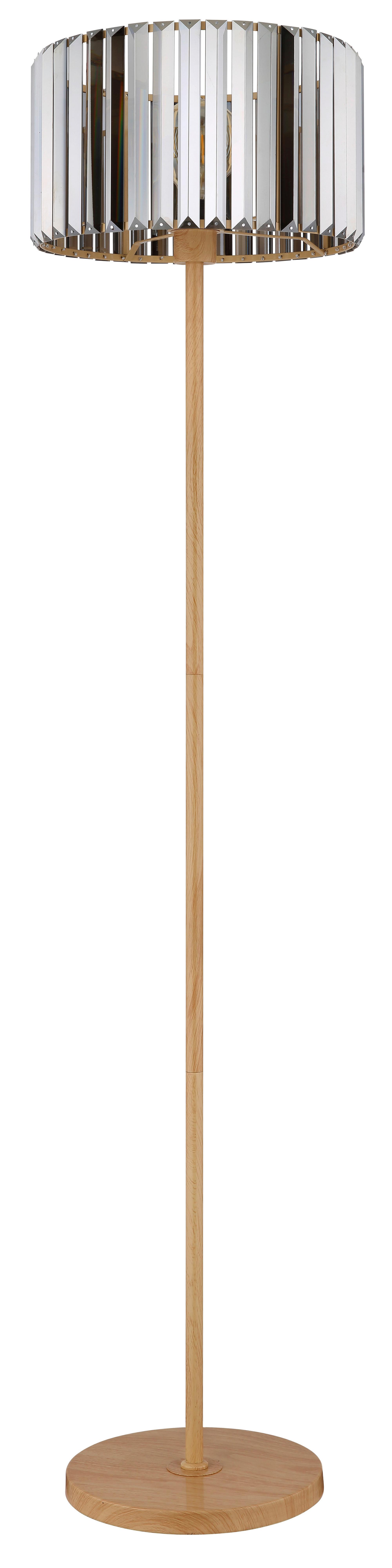 STEHLEUCHTE 40220146 RUN - Braun/Grau, Trend, Glas/Metall (35/150cm) - Globo