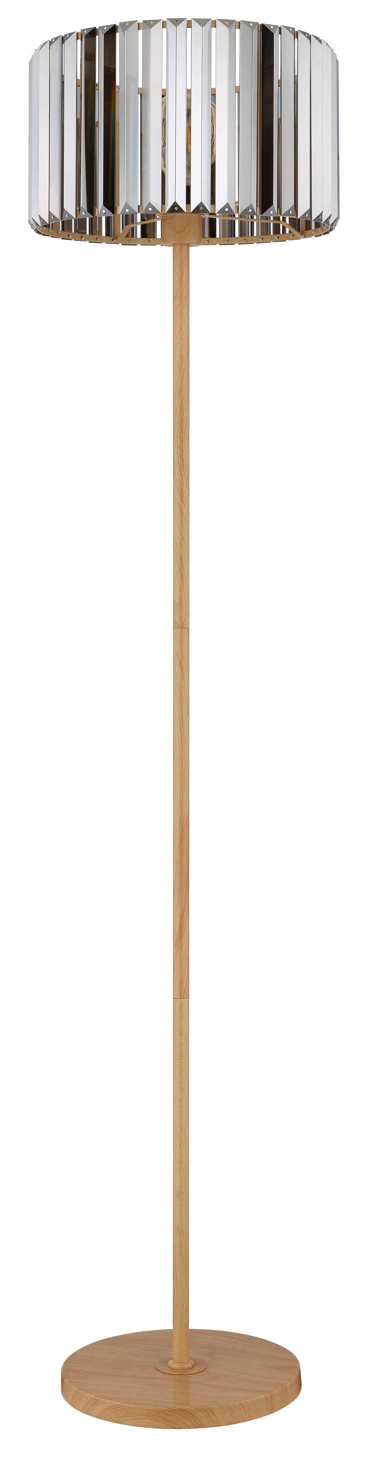 STEHLEUCHTE 40220146 RUN - Braun/Grau, Trend, Glas/Metall (35/150cm) - Globo