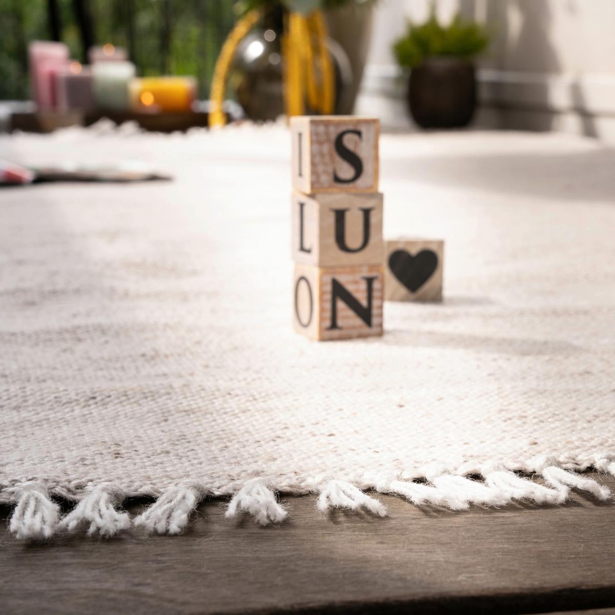 FLACHWEBETEPPICH M YNADOR 565 - Creme, Design, Textil (120/170cm)