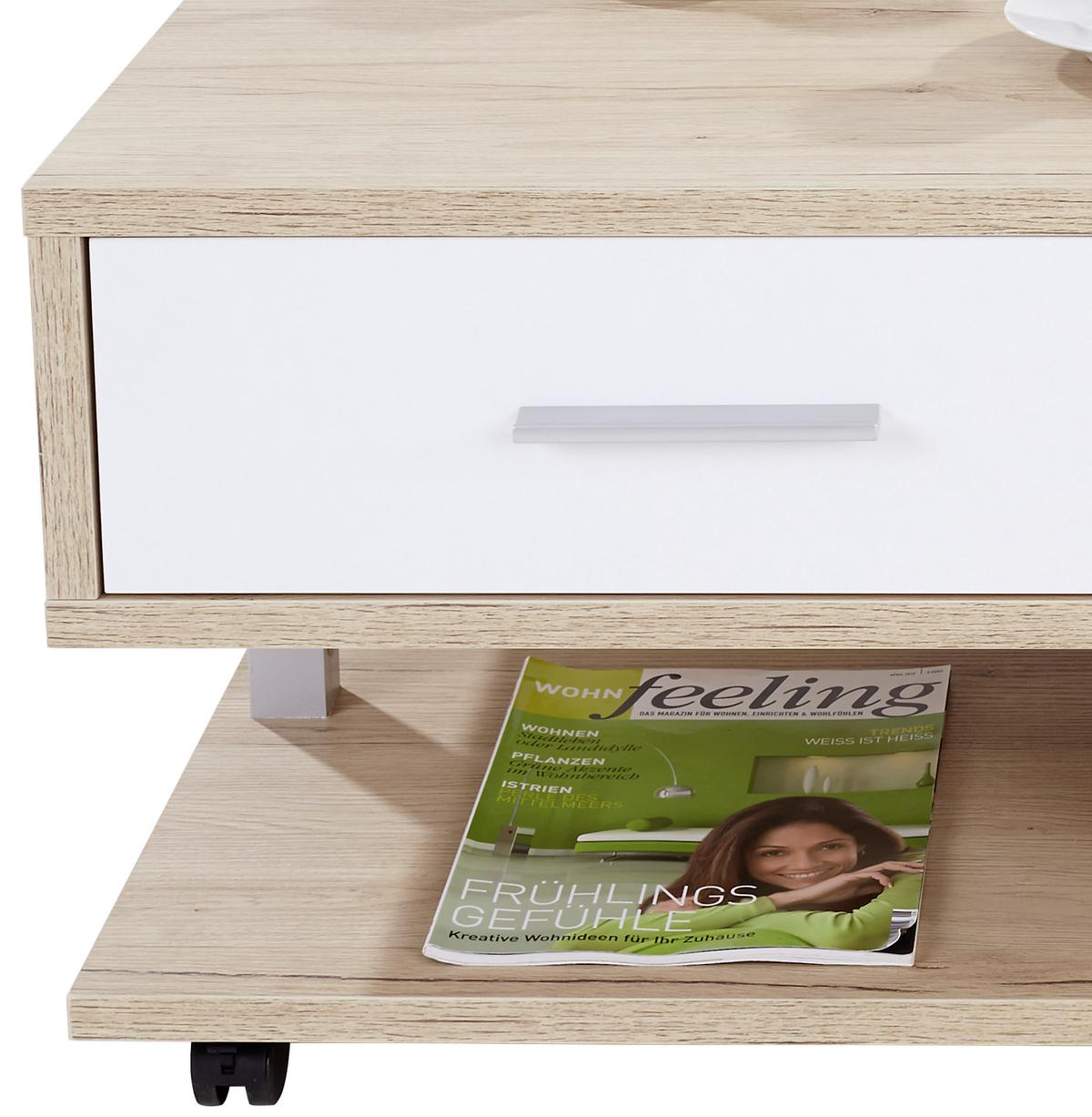 Stolić Quattro - boje hrasta, Konvencionalno, drvni materijal (105/45/60cm) - Modern Living