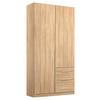 DULAP USI ROTATIVE ALABAMA - stejar Sonoma, Modern, material pe bază de lemn (91/229/54cm) - Modern Living