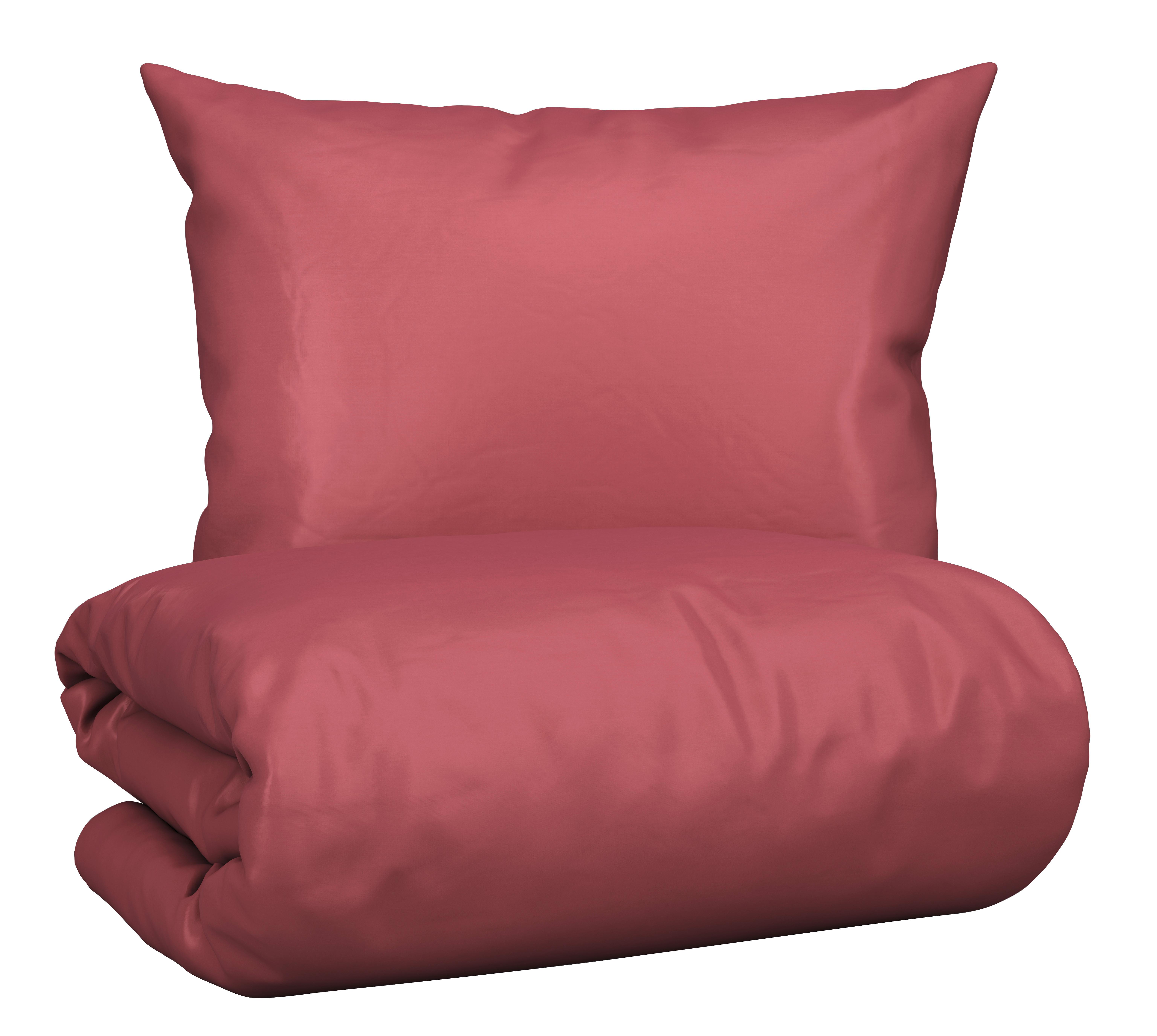 Bettwäsche Bio Eva Uni ca. 160x210cm - Terracotta, Modern, Textil (160/210cm) - ecoTree