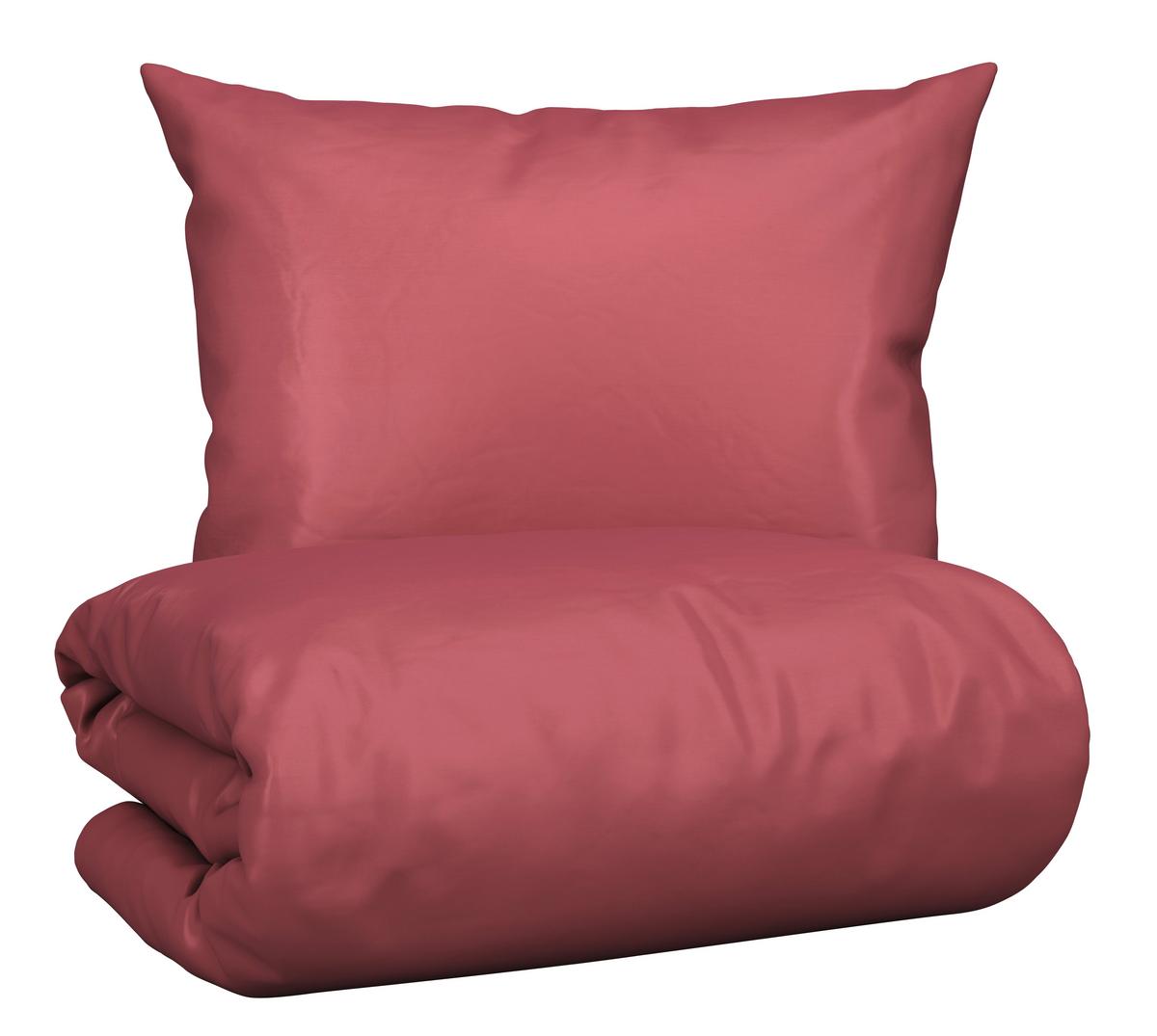 Bettwäsche Bio Eva Uni ca. 160x210cm - Terracotta, Modern, Textil (160/210cm) - ecoTree