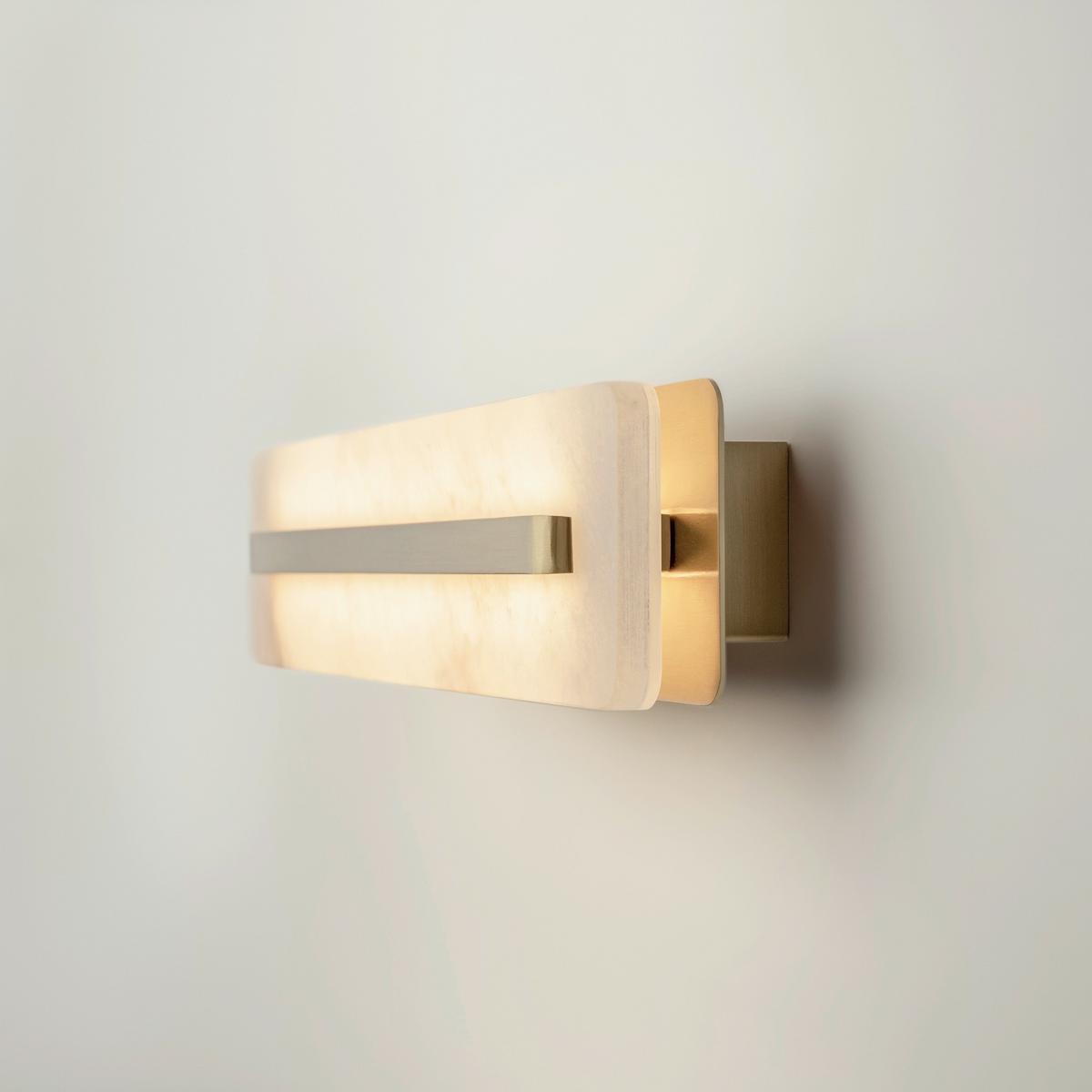 WANDLEUCHTE ALBATRE - Messingfarben, Design, Metall (6,6/8/60cm) - MAYTONI