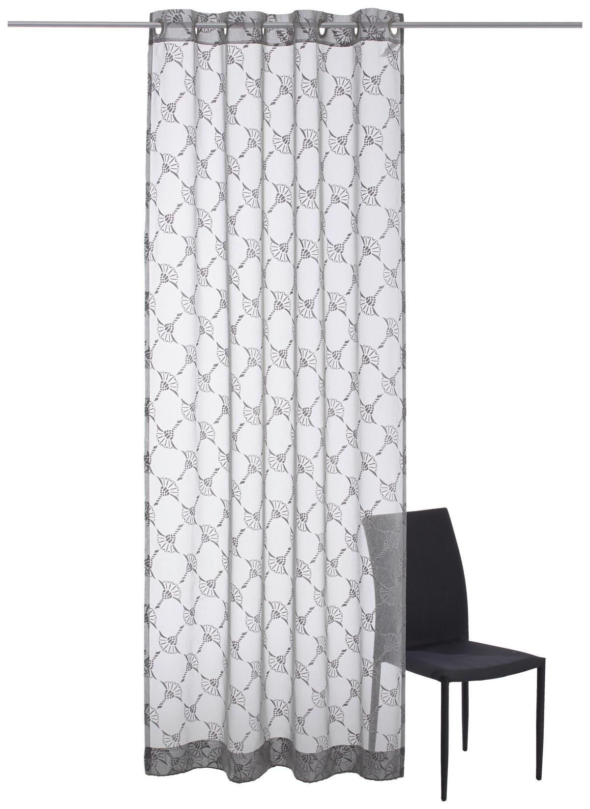 ZASŁONA NA PRZELOTKACH J-AIRY JOOP! - szary, Design, tkanina (140/250cm) - Joop!
