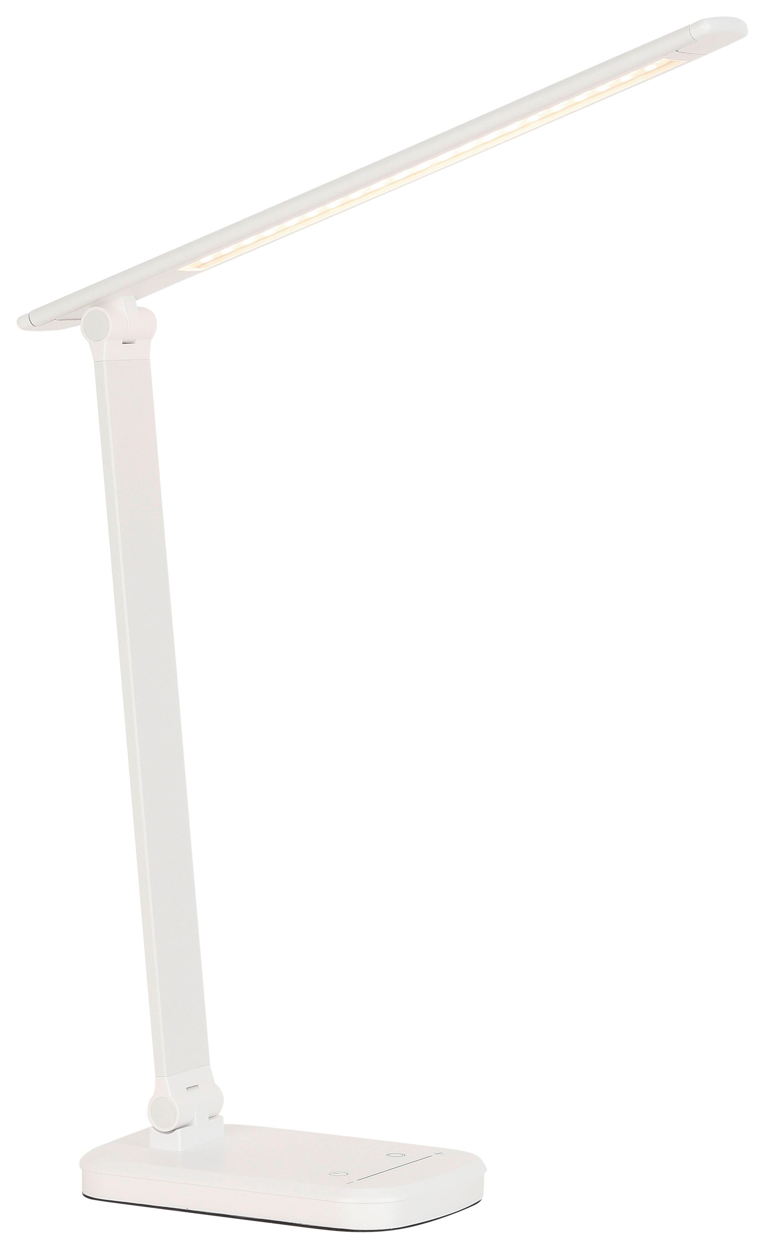 Namizna Led-svetilka Tomi - bela, Moderno, kovina/umetna masa (38,5/10,2/35,9cm) - Modern Living