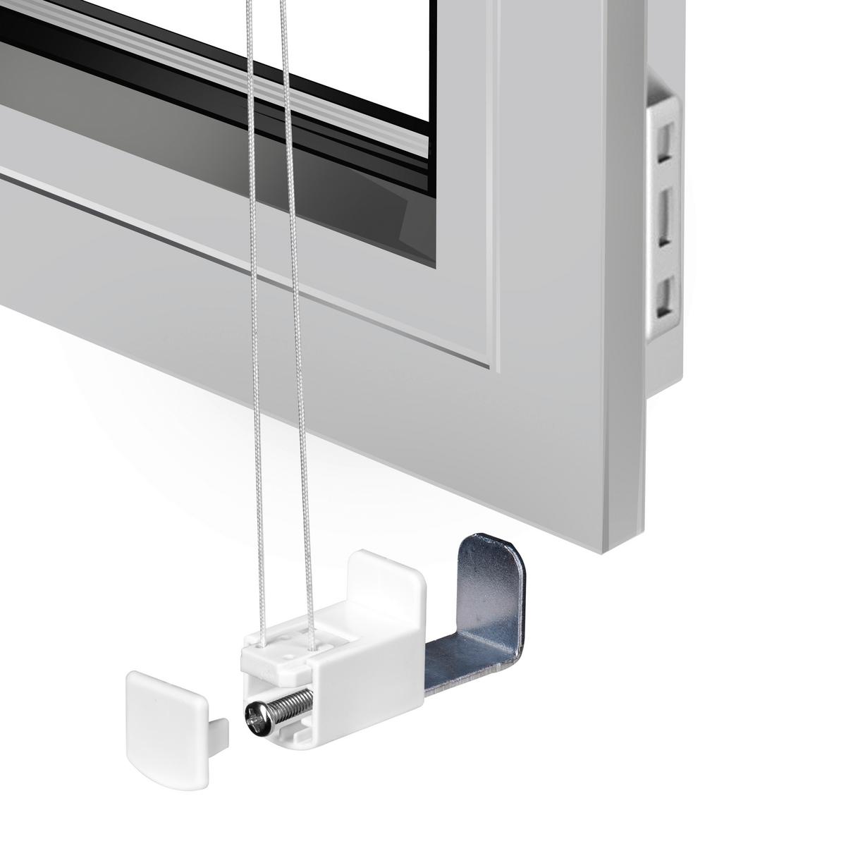 Plissee Solid Crash Silber ca. 60x130cm - Grau, Basics, Textil (60/130cm)