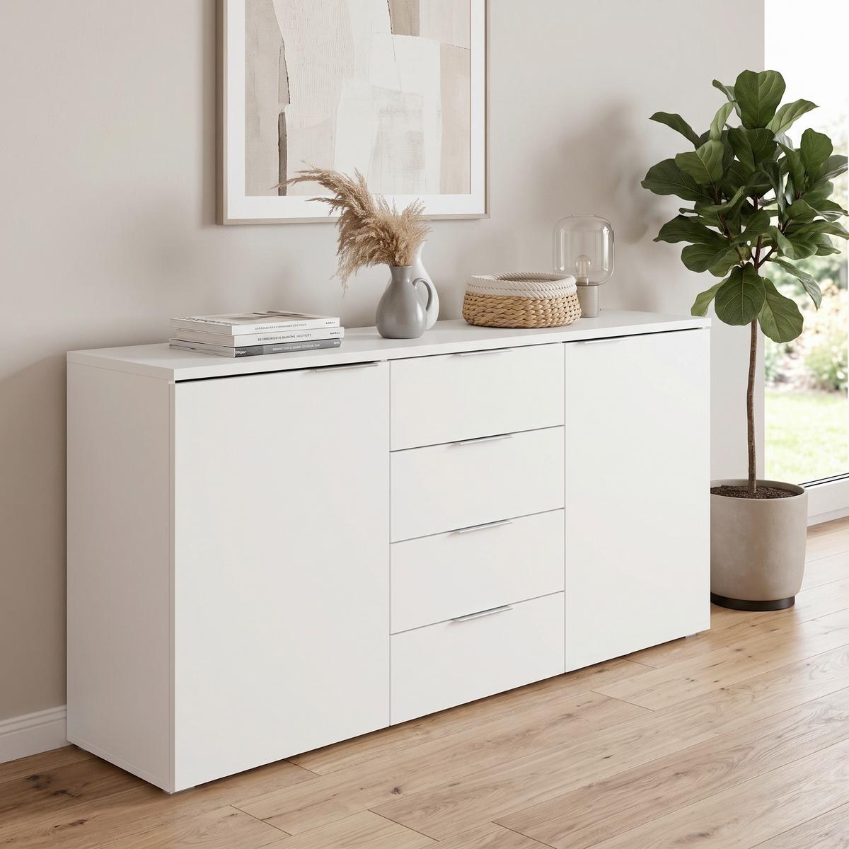 Comodă Split 2 - alb, Modern, lemn (180/89/43cm) - Modern Living