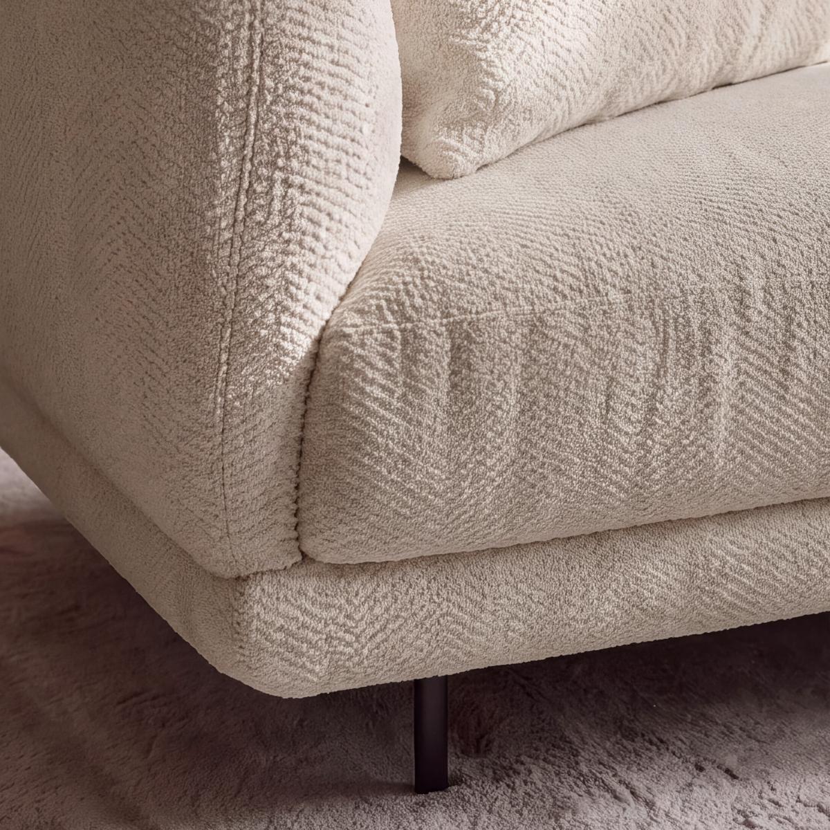 Wohnlandschaft Celina Webstoff Hellgrau - Hellgrau/Schwarz, MODERN, Holz/Textil (278/180cm) - Bessagi Home