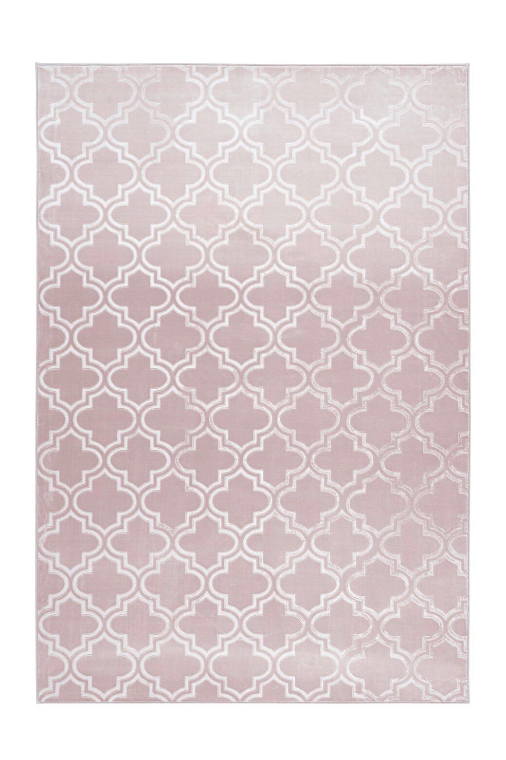 Flachwebeteppich Monroe 100 Rosa - Rosa, Konventionell, Textil (120/170cm) - Kayoom