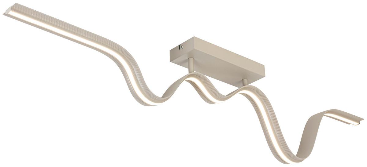 LAMPA SUFITOWA BEATRIX - kolor piaskowy, Trend, tworzywo sztuczne/metal (100/8/20,5cm) - Collet's Monde