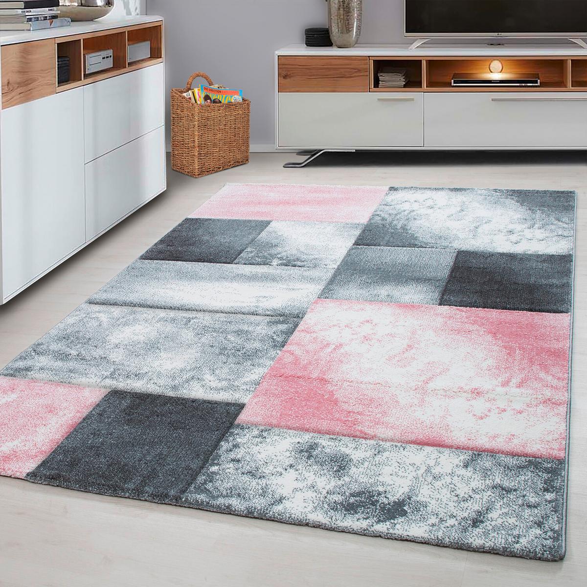 Flachwebeteppich Hawaii Pink ca. 240x340cm - Pink, Design, Textil (240/340cm) - Novel