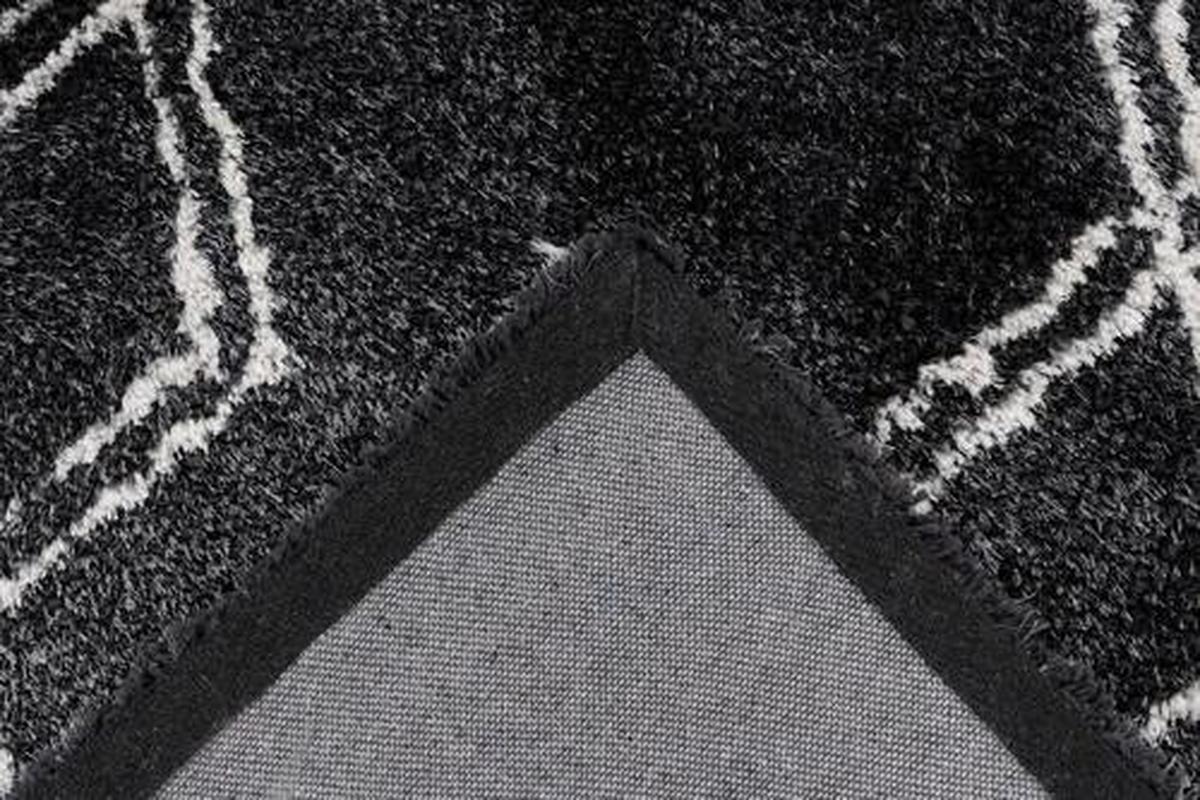 Hochflorteppich Orlando - Anthrazit, Design, Textil (80/150cm) - Kayoom