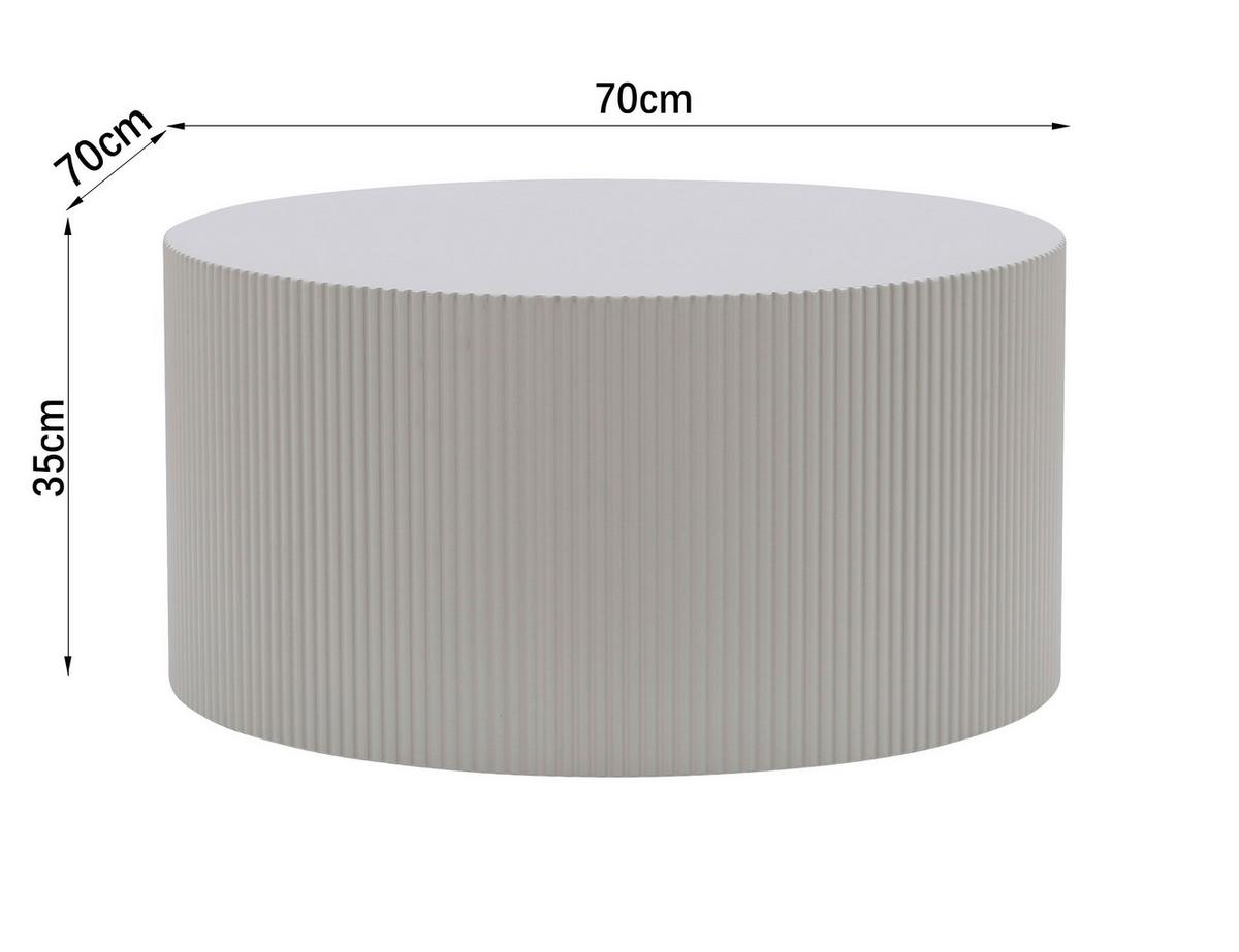 Stolić Conrad - bež, Design, drvni materijal (70/35cm) - Premium Living