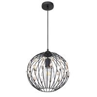 Hängeleuchte 16029H max. 60 Watt - Schwarz, Basics, Glas/Metall (30/120cm) - Globo