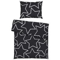 BETTWÄSCHESET BIG STAR - Dunkelgrau, Textil (160/210cm) - Modern Living