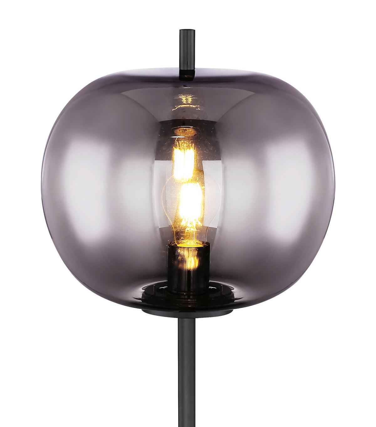 Svjetiljka Podna 15345s - siva/crna, Design, staklo/metal (30/160cm) - Globo