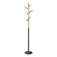 Ruhaállvány Coat - natúr színek/antracit, modern, fa/fém (33,5/180/33,5cm) - LUCA BESSONI