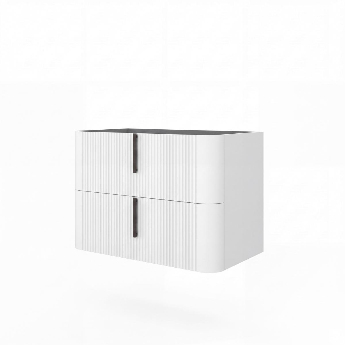 Bază pentru lavoar Lyra - alb/antracit, Modern, material pe bază de lemn (81/51/46cm)