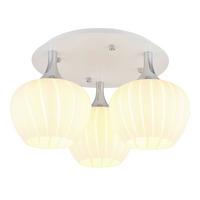 Deckenleuchte Maxy Opal/Chromfarben max. 40 Watt - Chromfarben/Opal, KONVENTIONELL, Glas/Metall (45/25,5cm) - Globo
