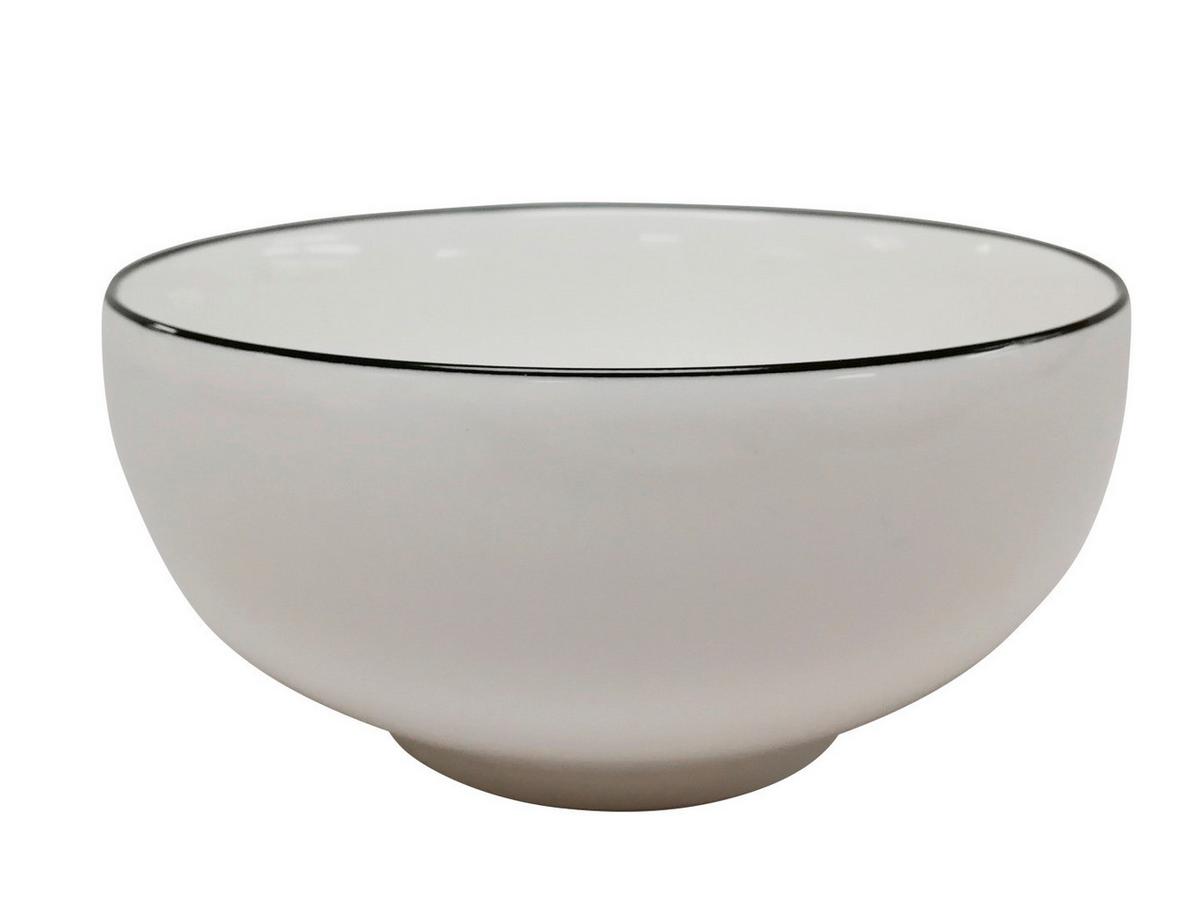 SERWIS OBIADOWO-ŚNIADANIOWY OSLO - czarny/biały, Design, ceramika - Novel