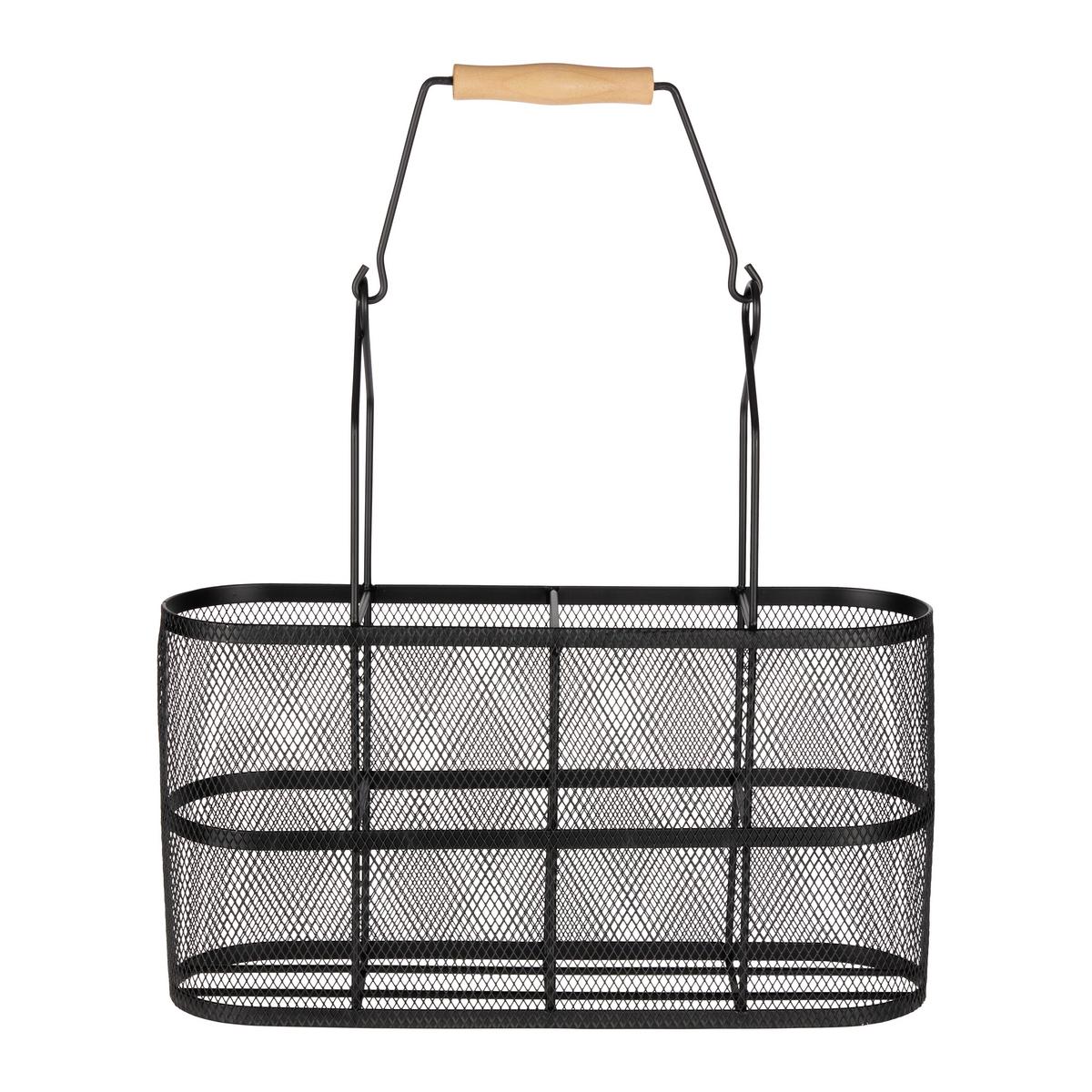 Flaschenträger Winery Schwarz - Schwarz, Modern, Metall (38/36cm) - Premium Living