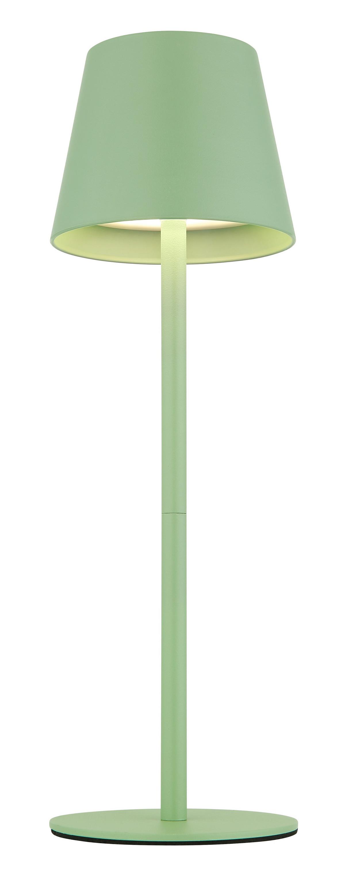 LAMPA STOŁOWA Z AKUMULATOREM SPIRIT *SBN* - jasnozielony/opal, Trend, tworzywo sztuczne/metal (11,5/36cm) - Novel