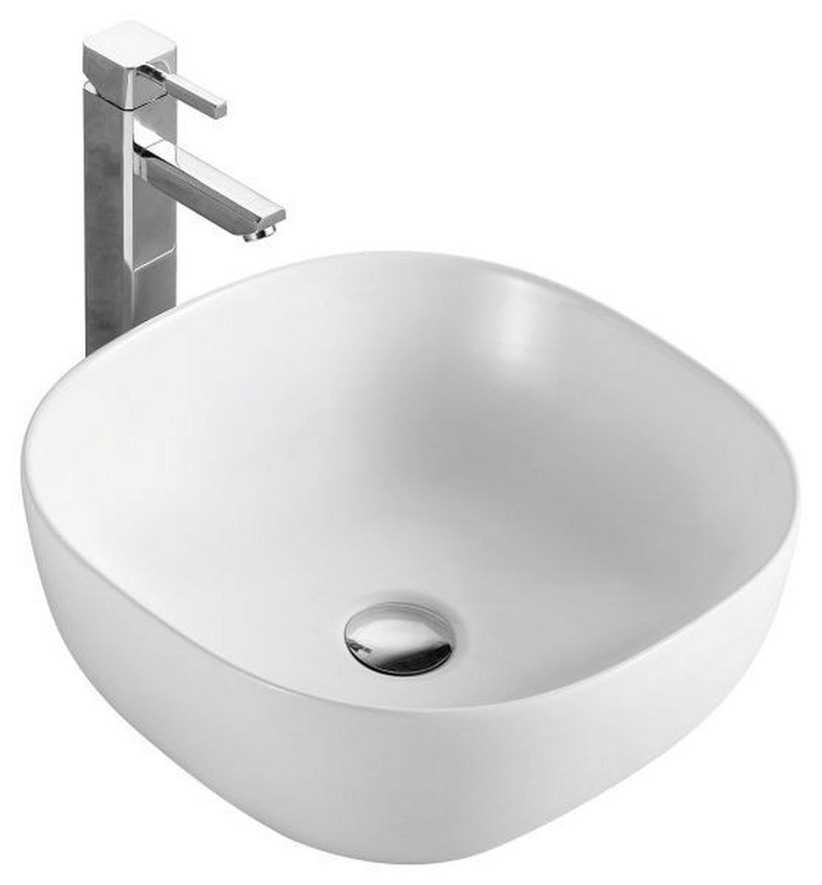 Mosdókagyló K420 - fehér, Konventionell, kerámia (41/14,7/41cm)