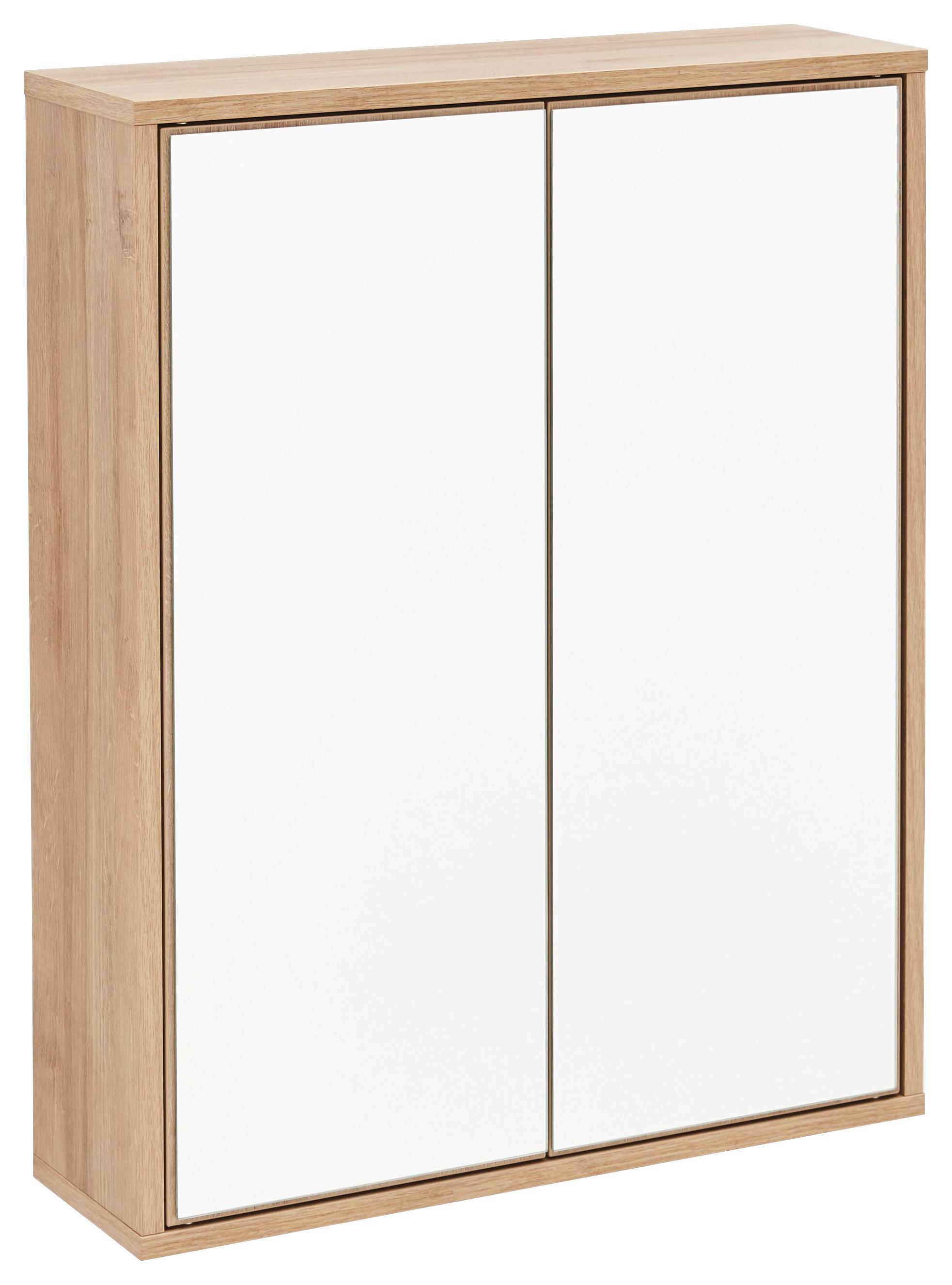 Spiegelschrank "Finn" , eiche - MODERN, Glas/Holzwerkstoff (60/75/18,5cm) - MID.YOU