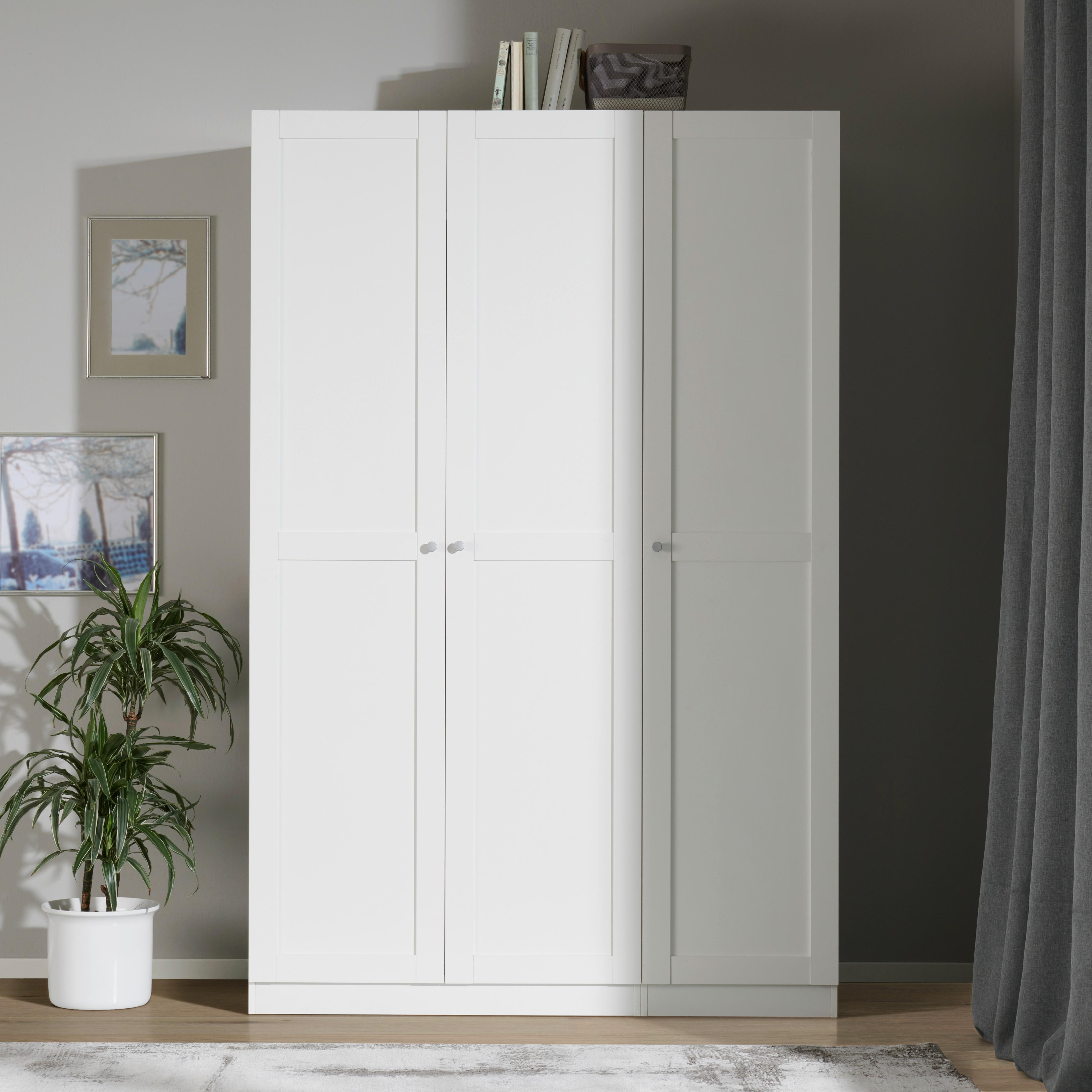 GARDEROBSSTOMME UNIT -BASED- - vit, Modern, trämaterial (45,6/210/56,5cm) - Based