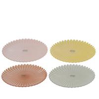 Farfurie pentru desert Colory,  cca. 27x2,3 cm - Basics, sticlă (27/2,3cm)