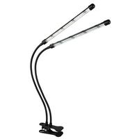 LED-Klemmleuchte Treena Schwarz max. 0,11 Watt - Transparent/Schwarz, KONVENTIONELL, Kunststoff (45/41/47cm) - Globo