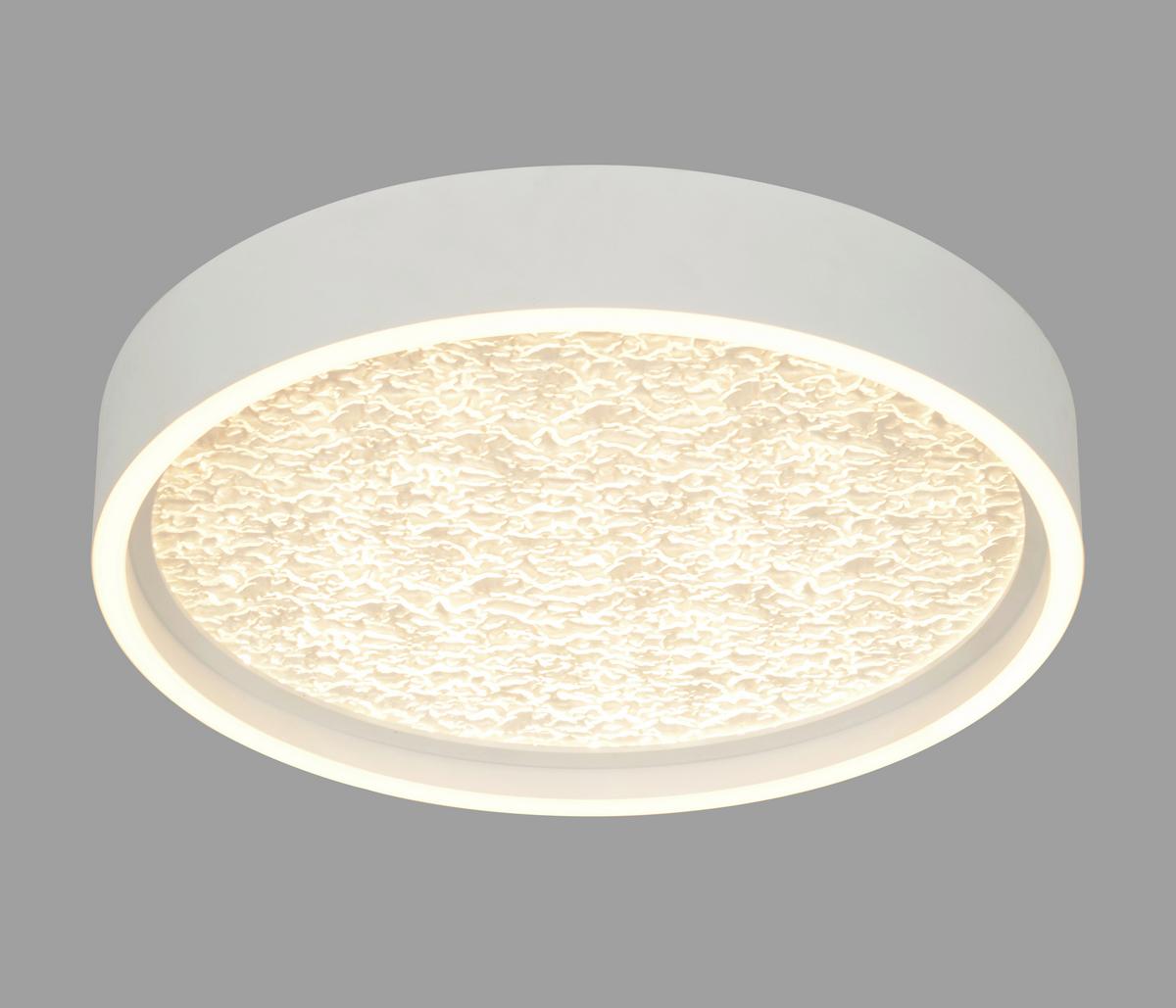 LAMPA SUFITOWA LED 9069-108M BORMES - biały, Basics, tworzywo sztuczne/metal (40/6,5cm)