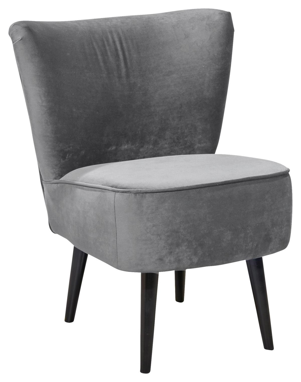 FOTEL LORD -PV- -TREND- - czarny/szary, Trend, materiał drewnopochodny/tkanina (65/89/70cm) - MID.YOU