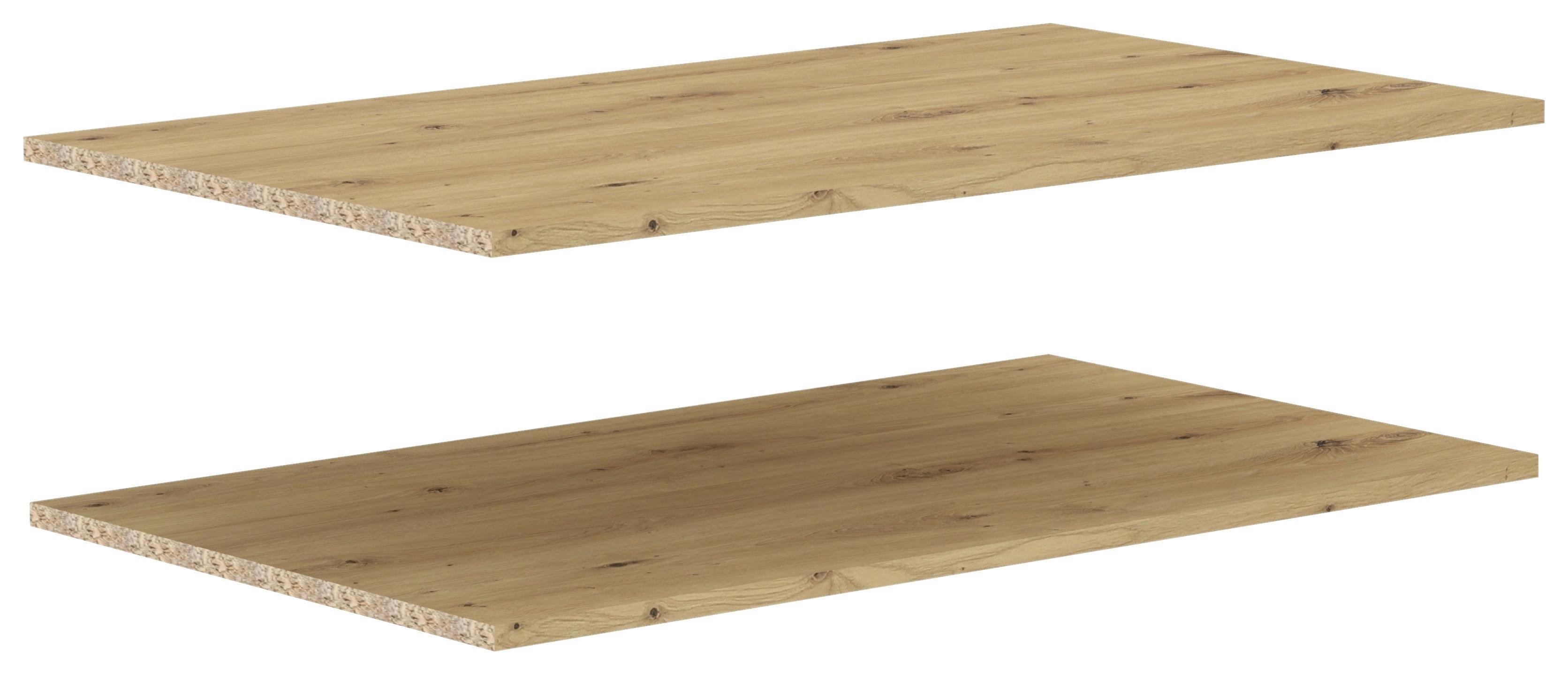 Einlegebodenset Milos Eiche Artisan, 2-teilig - Eiche Artisan, MODERN, Holzwerkstoff (88/1,6/50cm) - Mömax