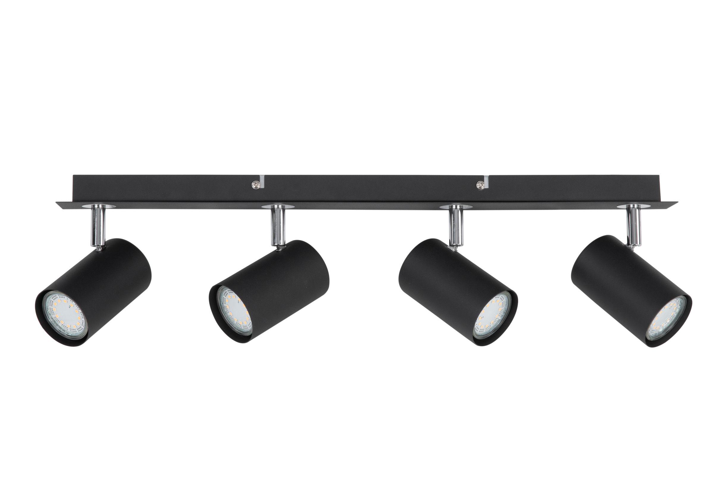 LAMPA REFLEKTOROWA ROCKET - czarny, Basics, metal (55/7,5/12cm) - Novel