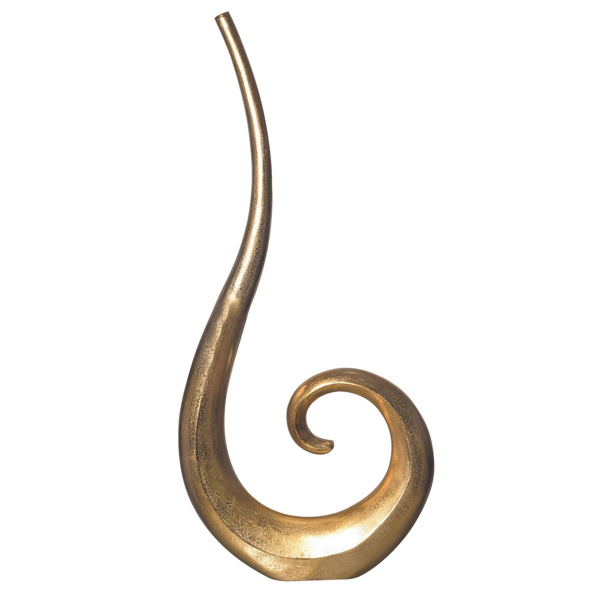 DEKOVASE DEKOVASE SPIRALE GOLD - Goldfarben, Design, Metall (48/100/10cm) - Livetastic