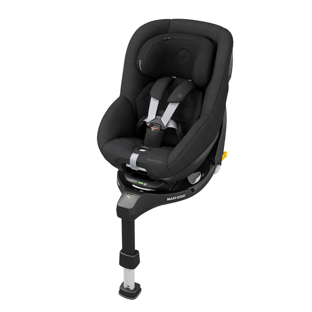 FOTELIK SAMOCHODOWY OBROTOWY PEARL 360 PRO - czarny, Basics, tworzywo sztuczne/metal (43,2/49,6/71,4cm) - Maxi-Cosi