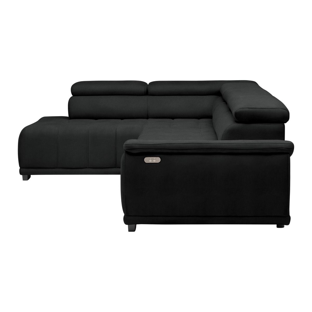 Kutna Garnitura Gremio - crna/antracit, Moderno, tekstil/plastika (206/283cm) - Modern Living