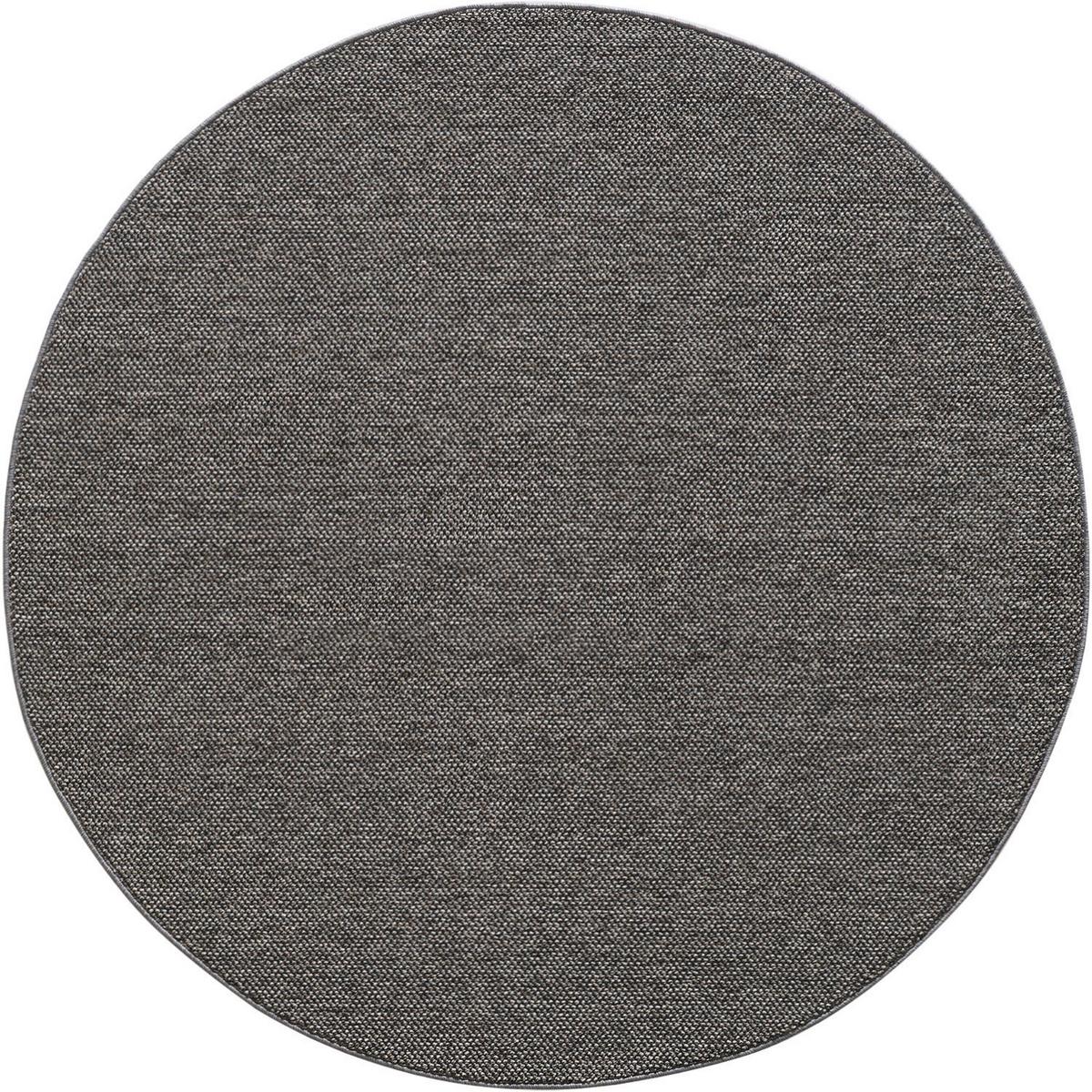Webteppich Loom Grau Ø ca. 120cm - Grau, Basics, Textil (120cm) - Novel