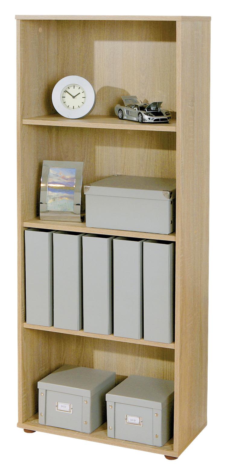 Standregal "Parini" , eiche - Sonoma Eiche, Basics, Holzwerkstoff (60/145/30cm) - MID.YOU