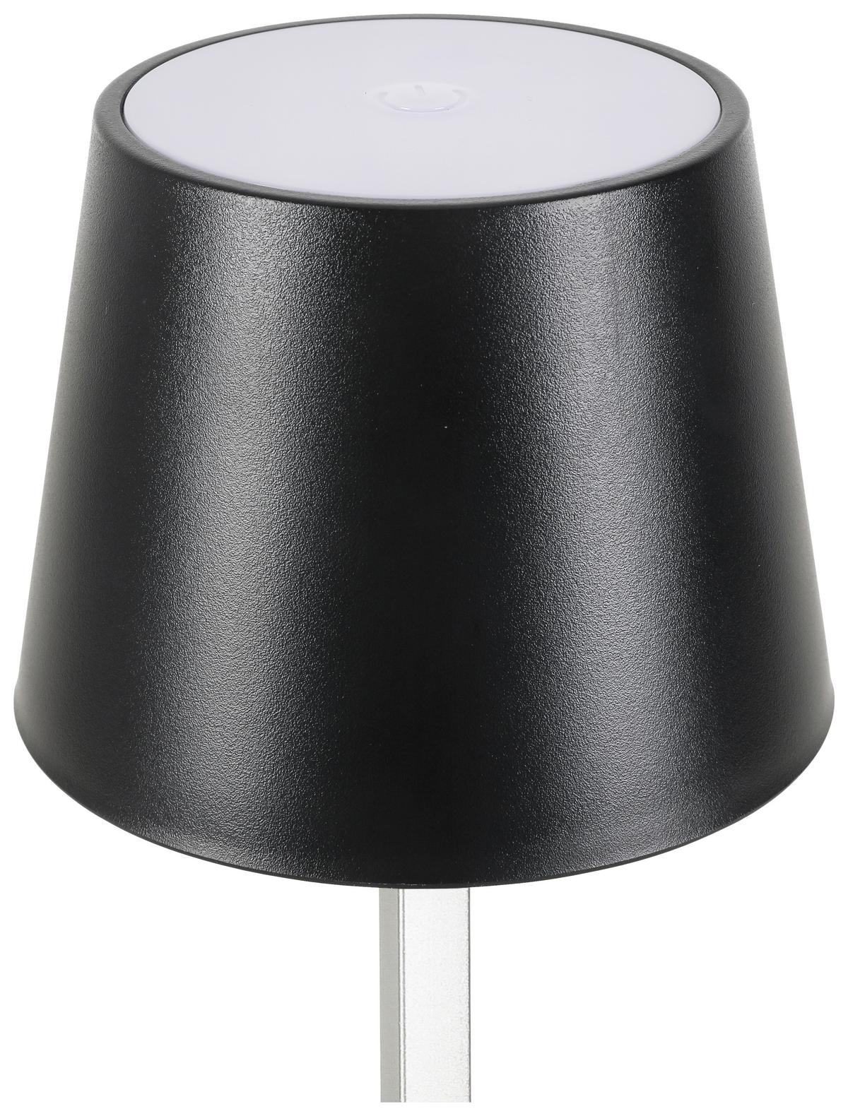LED-Dekoleuchte Gopi Schwarz max. 1,5 Watt - Silberfarben/Schwarz, Romantik / Landhaus, Kunststoff/Metall (10,5/26cm) - Modern Living