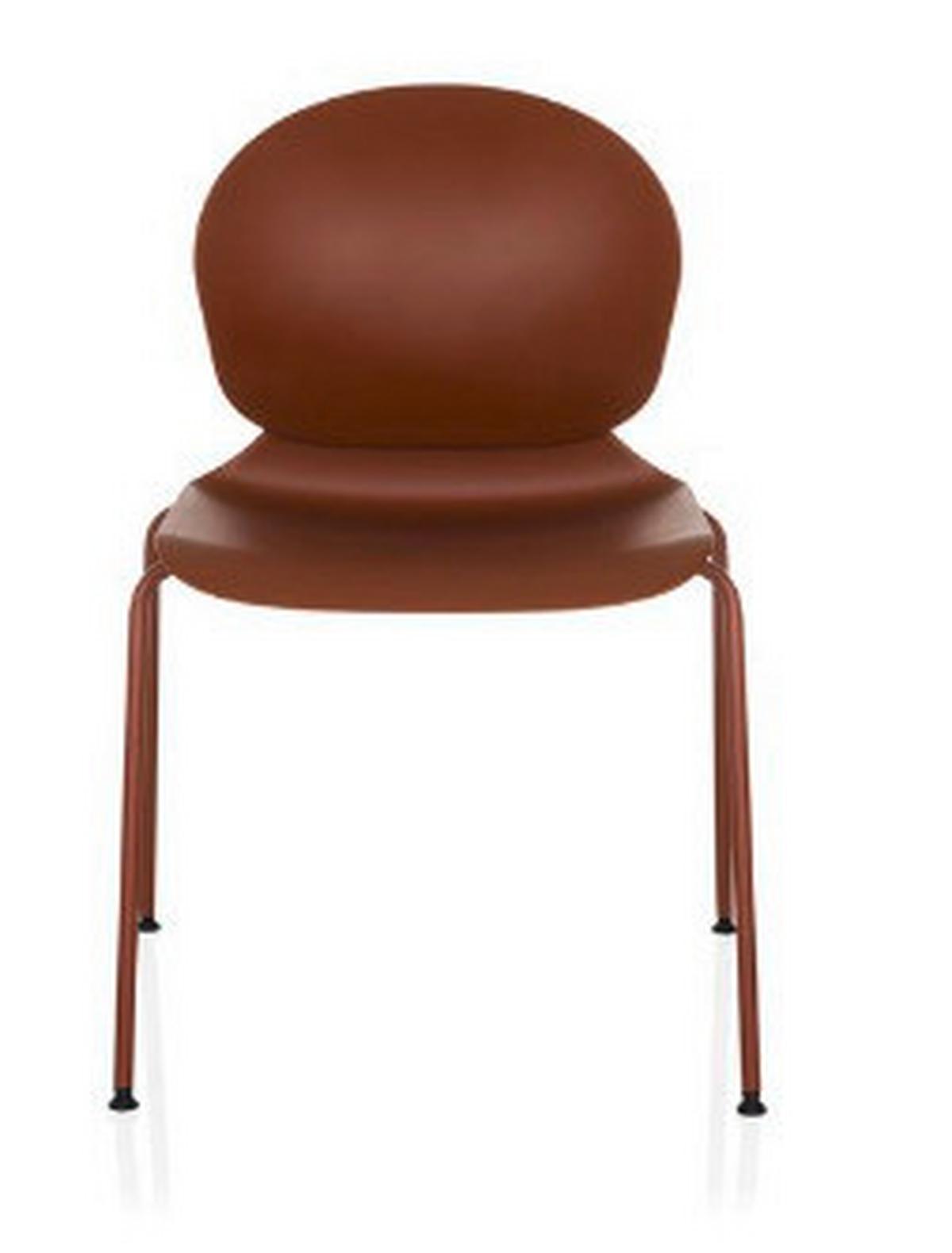 Konferenčni Stol T36 Vi, Rdečerjava - srebrne barve/rdečerjava, Moderno, kovina/umetna masa (56/80/54cm) - MID.YOU