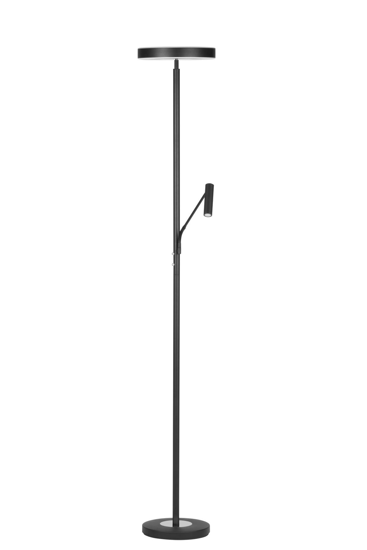 LAMPA LED OŚWIETLAJĄCA SUFIT WORTHING *SBN* - czarny/biały, Design, tworzywo sztuczne/metal (28/180cm) - Novel