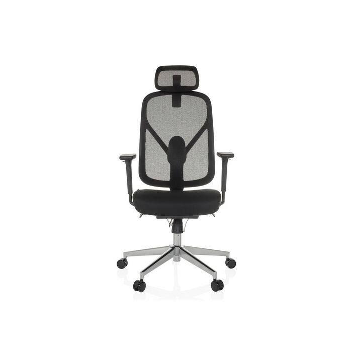Pisarniški Stol Raloo Pro, Črna - srebrne barve/črna, Moderno, kovina/umetna masa (65/115 - 131/71cm) - MID.YOU