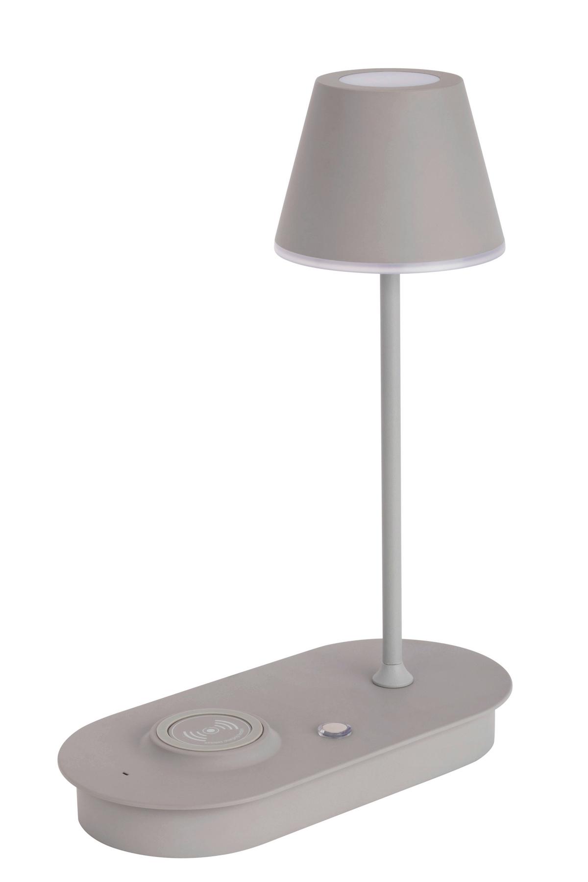 LAMPA STOŁOWA LED PATERSON *SBN* - szary, Design, tworzywo sztuczne/metal (25/12/33cm) - Novel