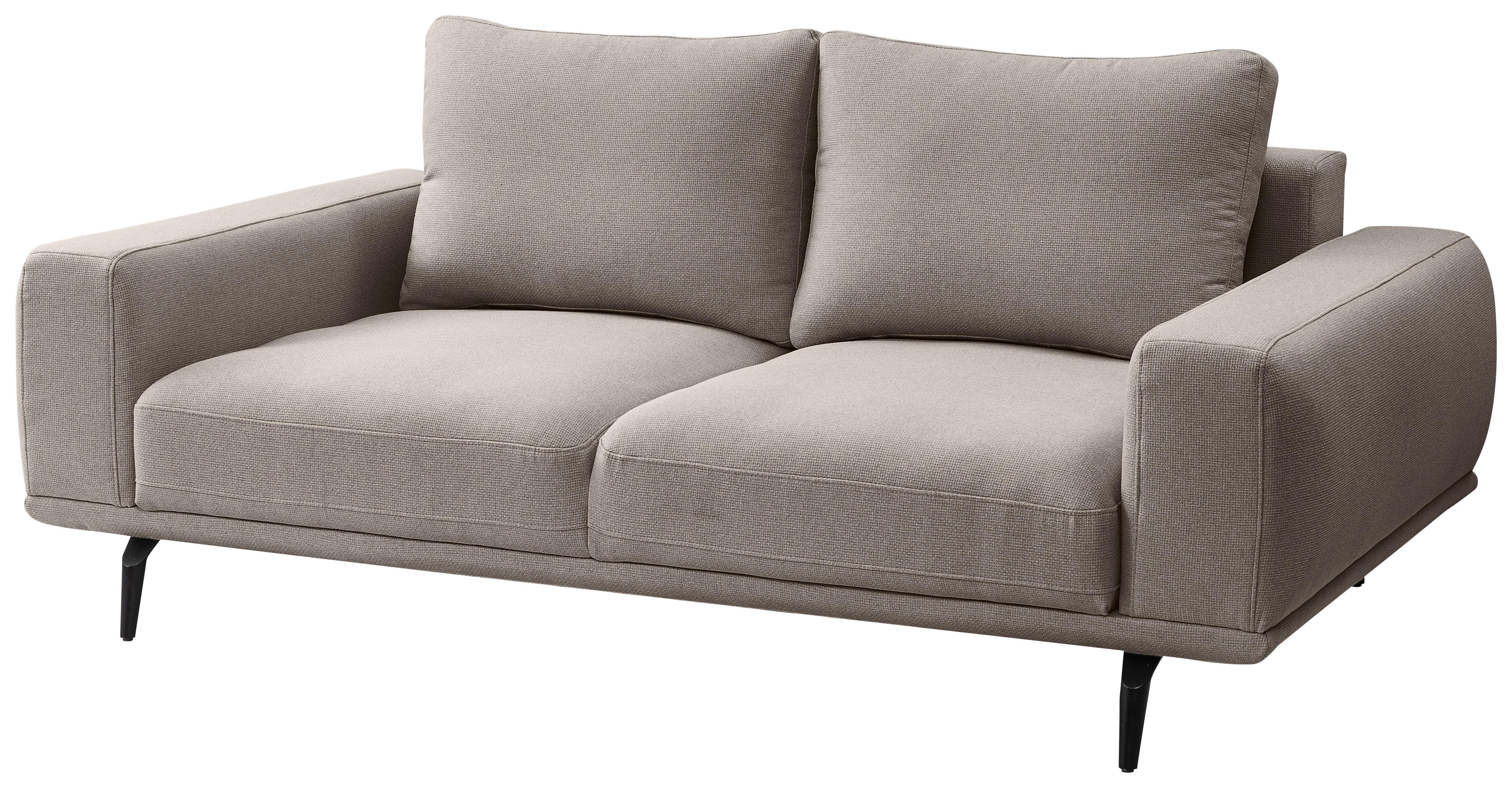 Canapea cu 2 lcouri SELENE - maro deschis, Modern, textil (202/89/115cm) - MID.YOU