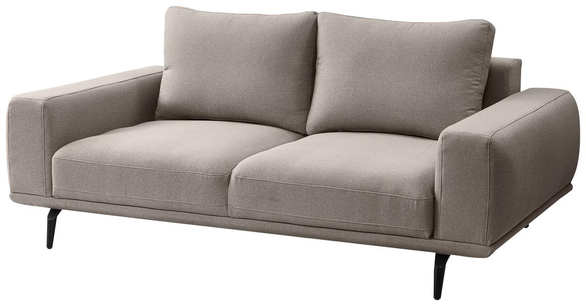 Canapea cu 2 lcouri SELENE - maro deschis, Modern, textil (202/89/115cm) - MID.YOU