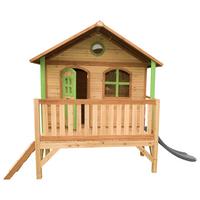 SPIELHAUS A030.040.80 - Rot/Braun, KONVENTIONELL, Holz/Kunststoff (349/233/212cm) - Ambia Garden